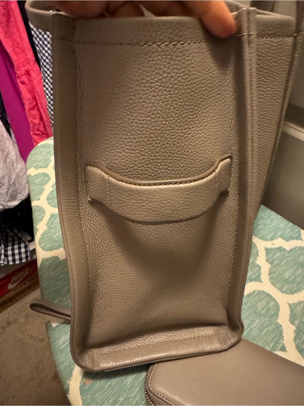 Marc Jacobs Gray 'The Tote Bag' Leather Tote - Picture 12 of 16